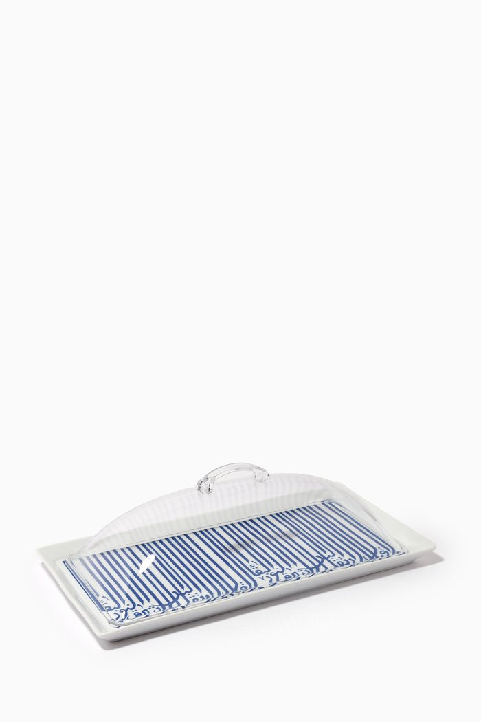 

Ghida Rectangular Platter, Large, Blue