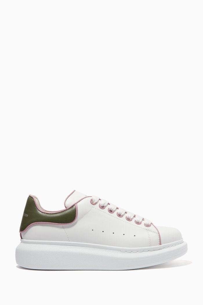

Oversized Sneakers in Leather, Multicolour