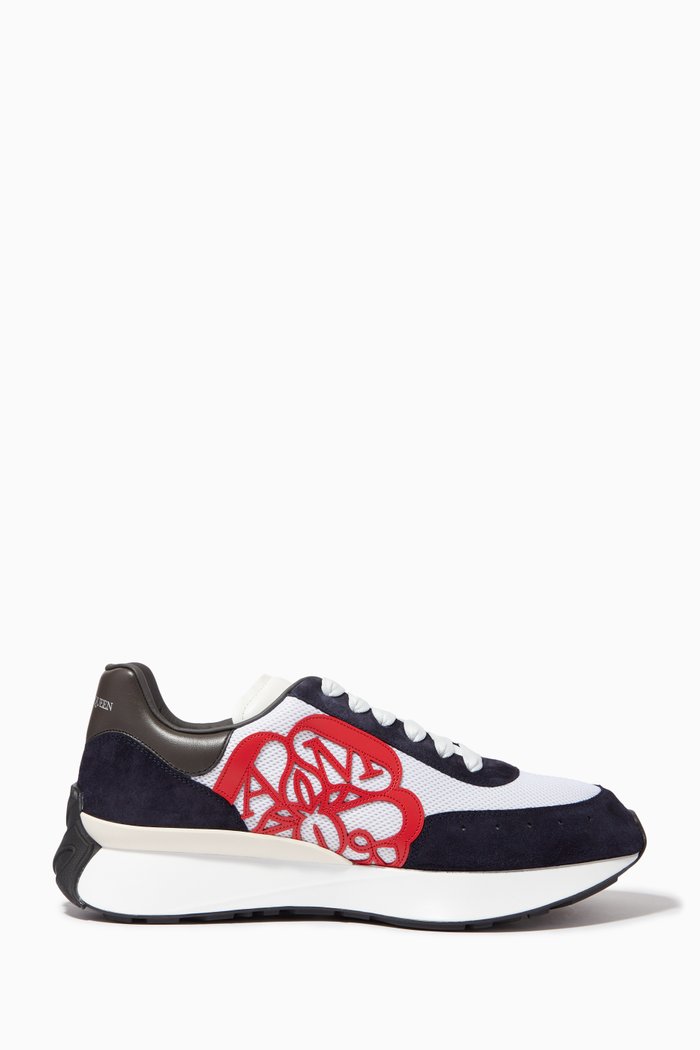 

Sprint Runner Low-top Sneakers in Mesh & Suede, Multicolour