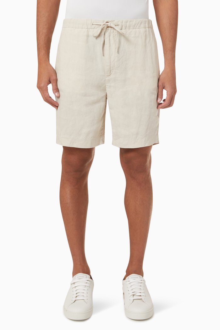 

Tivoli Drawstring Shorts in Linen, Neutral