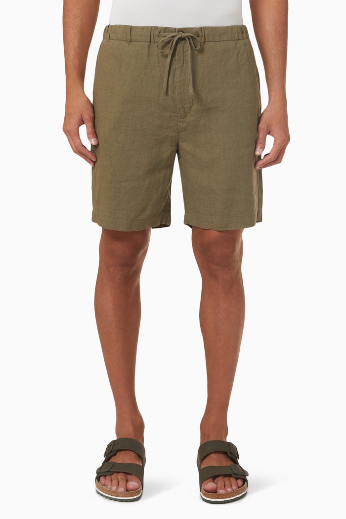 

Tivoli Drawstring Shorts in Linen, Neutral