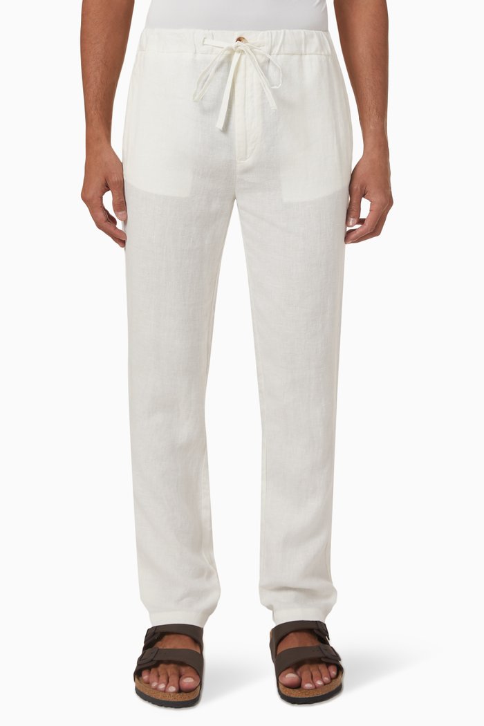 

Portofino Pants in Linen, Neutral