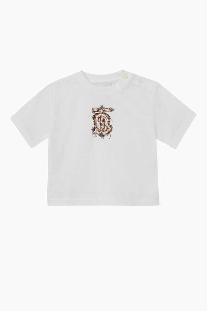 

BB IG5 Alba Monogram T-shirt in Cotton, White