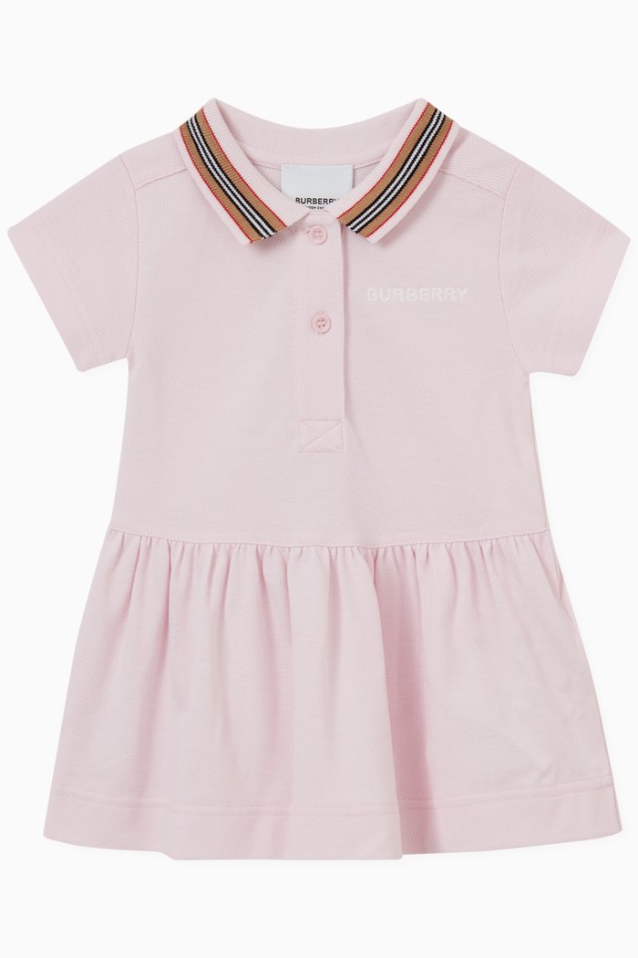 

Mikky Polo Dress in Cotton Piqué, Pink