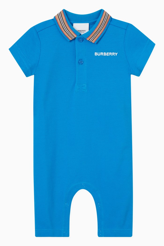 

Nico Romper in Cotton Piqué, Blue