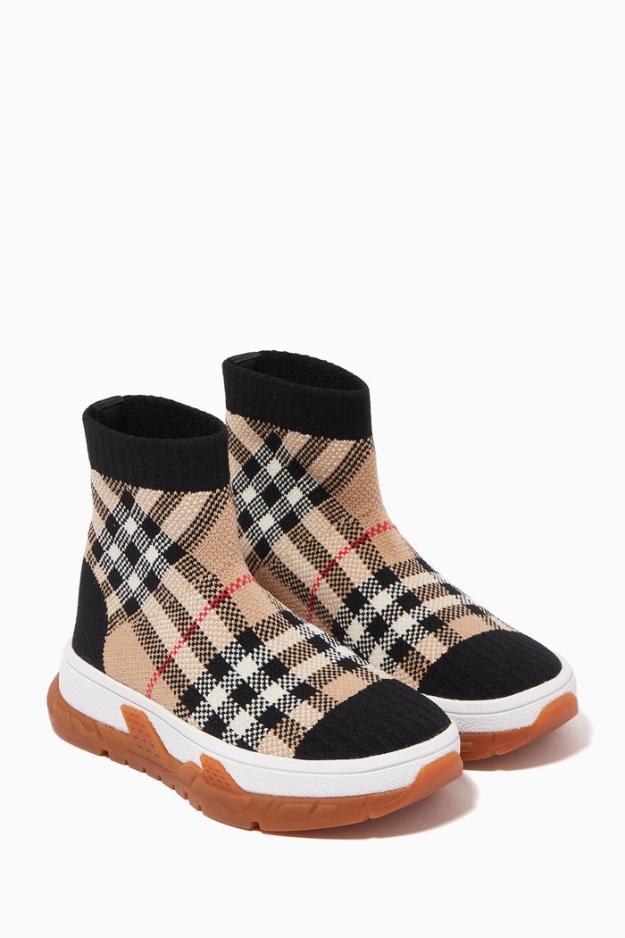 

I1-Union Sock Sneakers in Knit Textile, Neutral