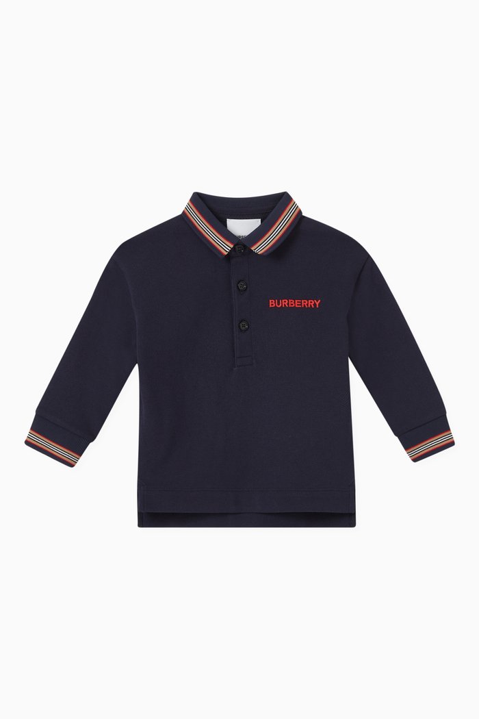 

Logo Polo Shirt in Cotton, Blue