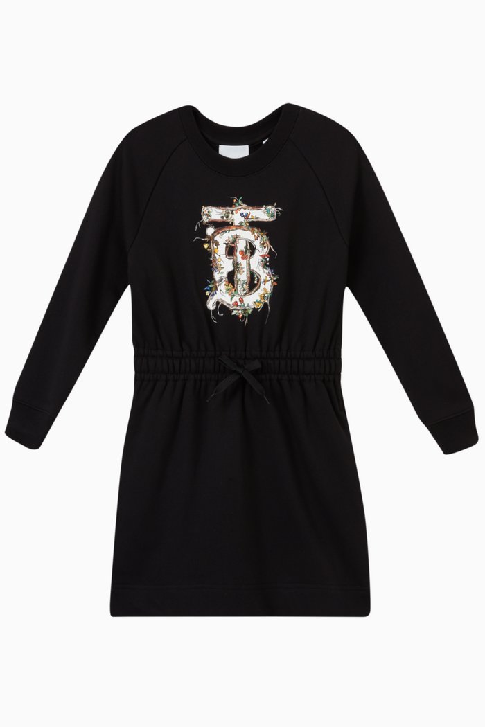 

KG2 Alba Monogram Dress in Cotton Jersey, Black