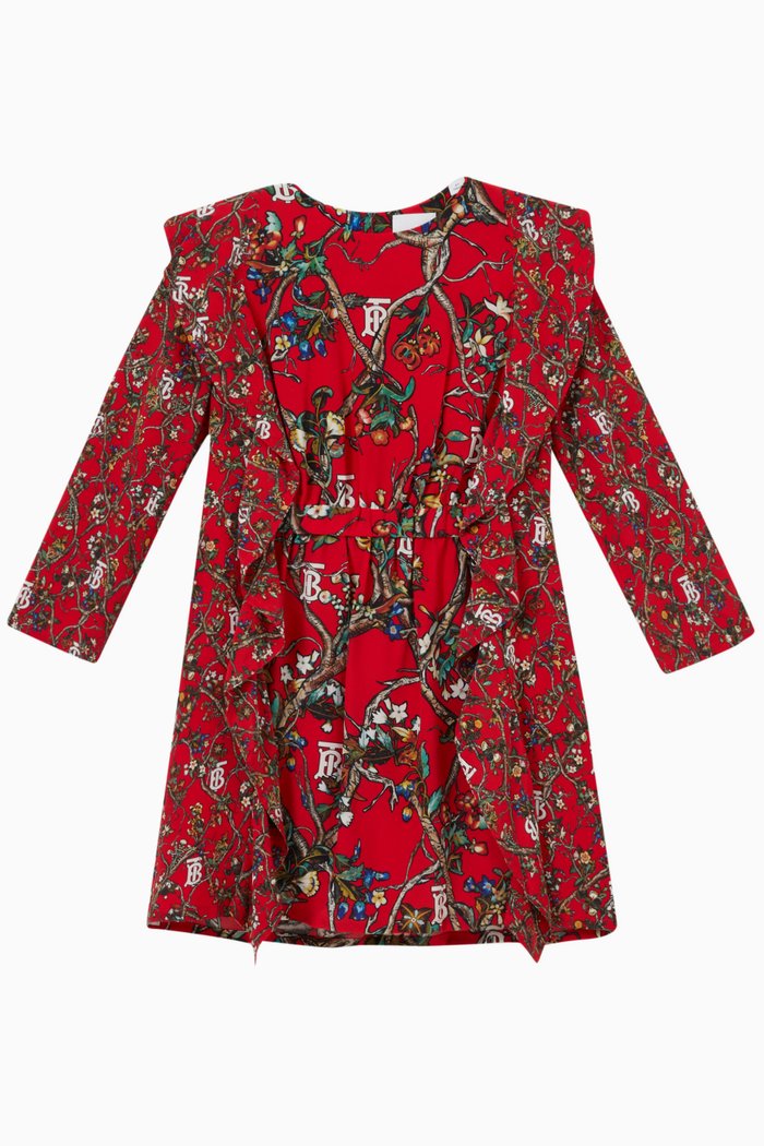 

Sally Dress in Silk, Red