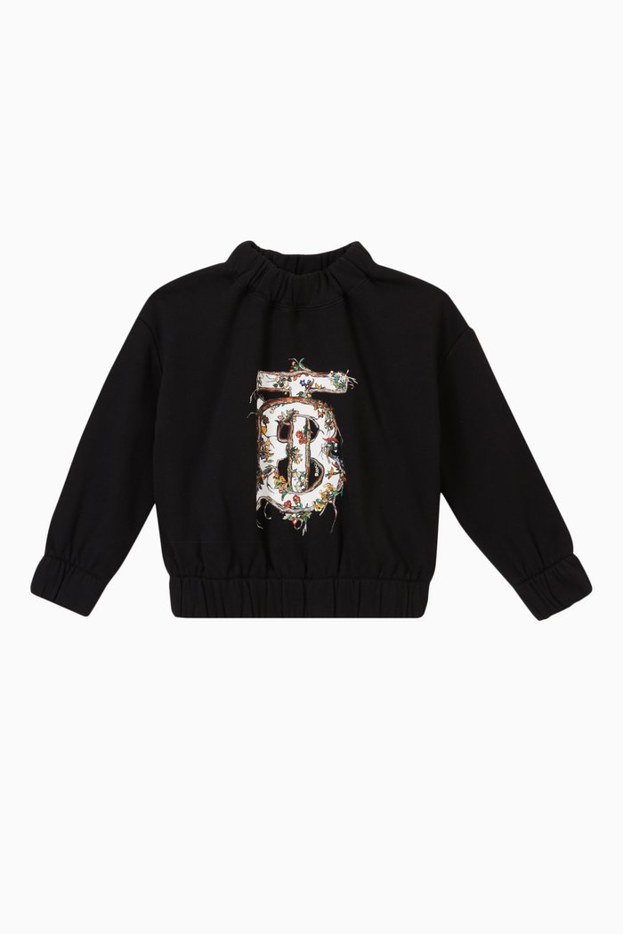 

KG5 Monogram Sweatshirt in Cotton, Black