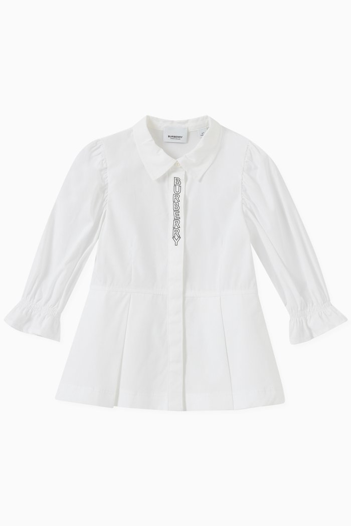 

Celia Polo Dress in Cotton, White
