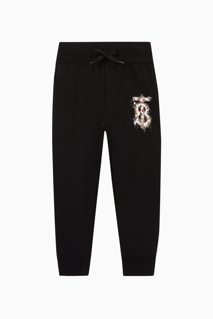 

KG4 Alba Monogram Sweatpants in Cotton, Black