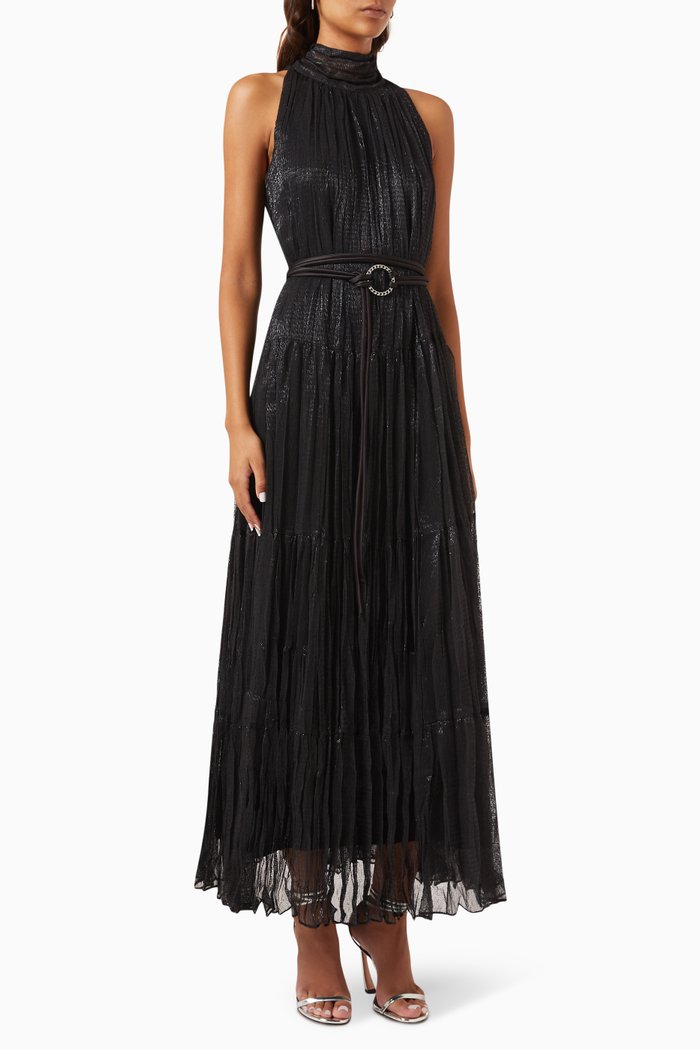 Halterneck Dress, Black