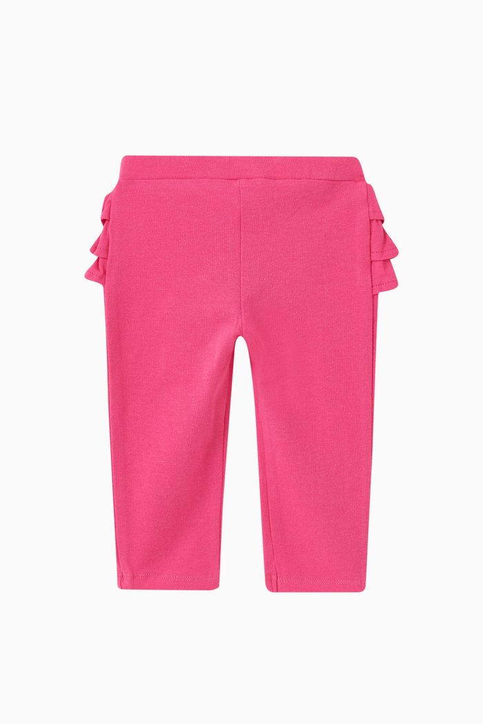 

Hula Frills Leggings in Cotton, Pink