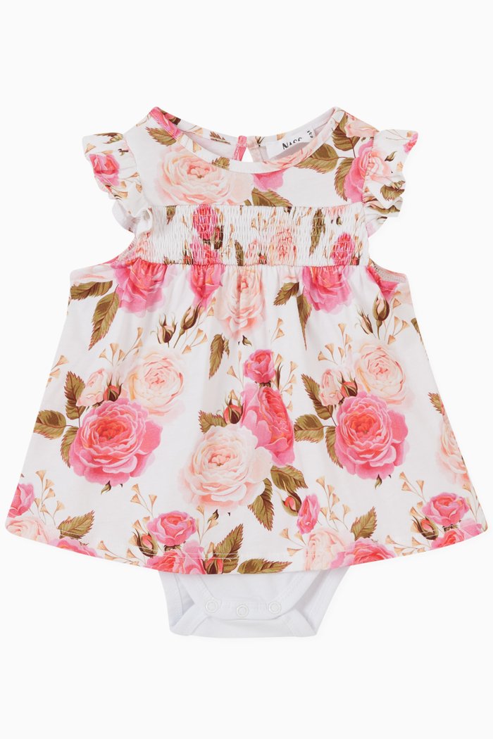 

Rosa-print Romper, Pink