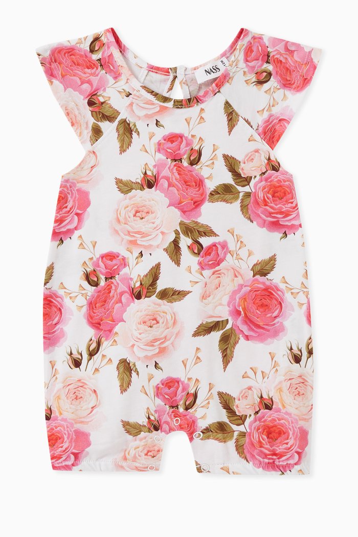 

Rosalinda Romper in Cotton, Pink
