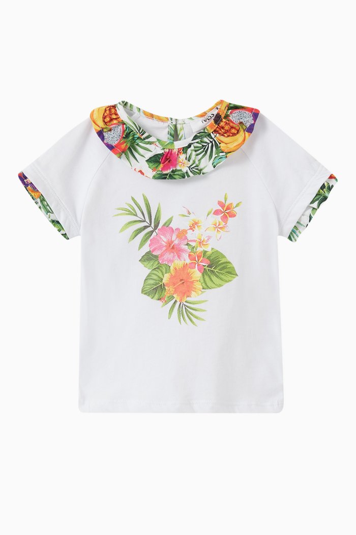 Collette Top & Bloomers Set in Cotton, Multicolour