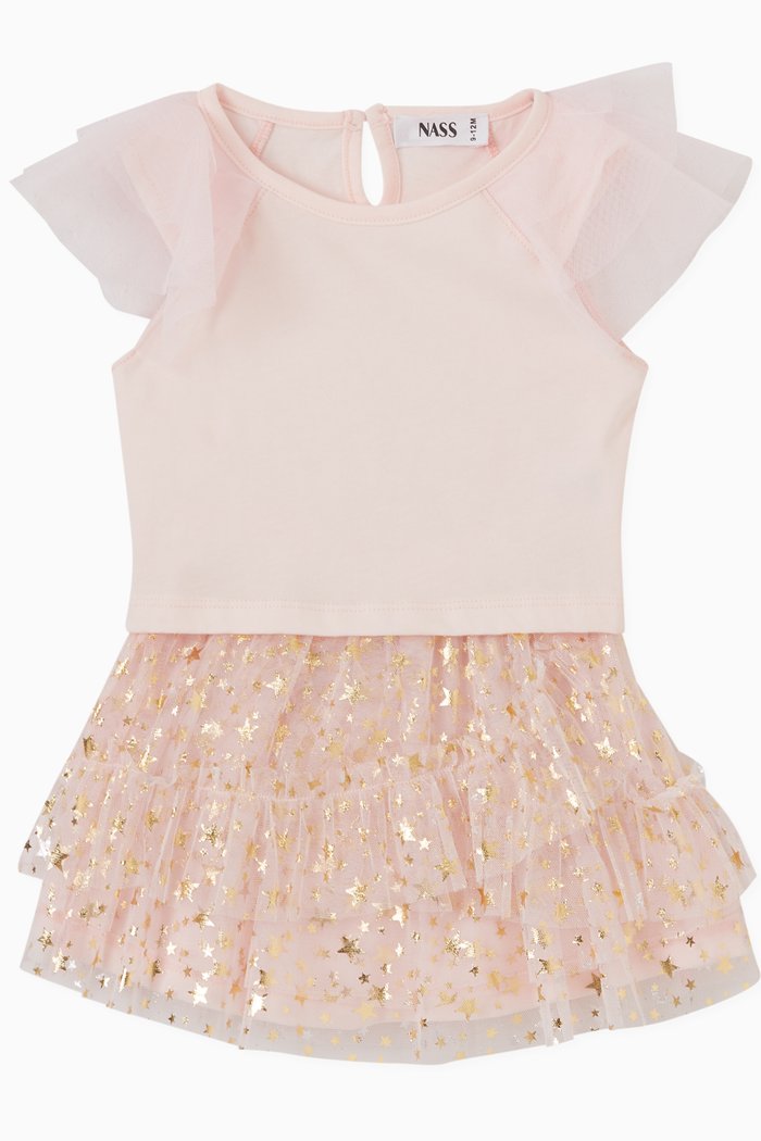 

Top & Skirt Set, Pink