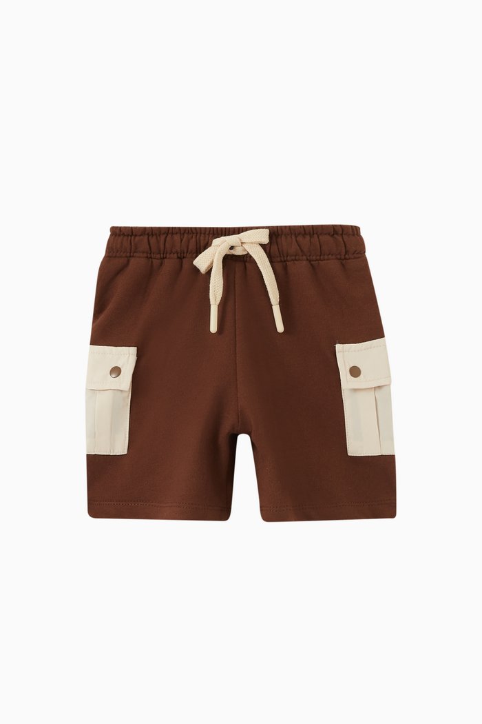 

Cargo Shorts in Cotton, Brown