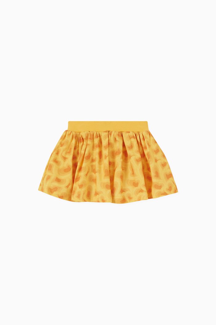

Cassandra Heart-print Skirt, Yellow