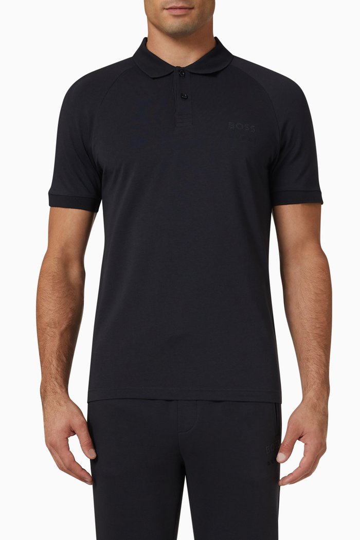 

Polo Shirt in Cotton Jersey, Blue
