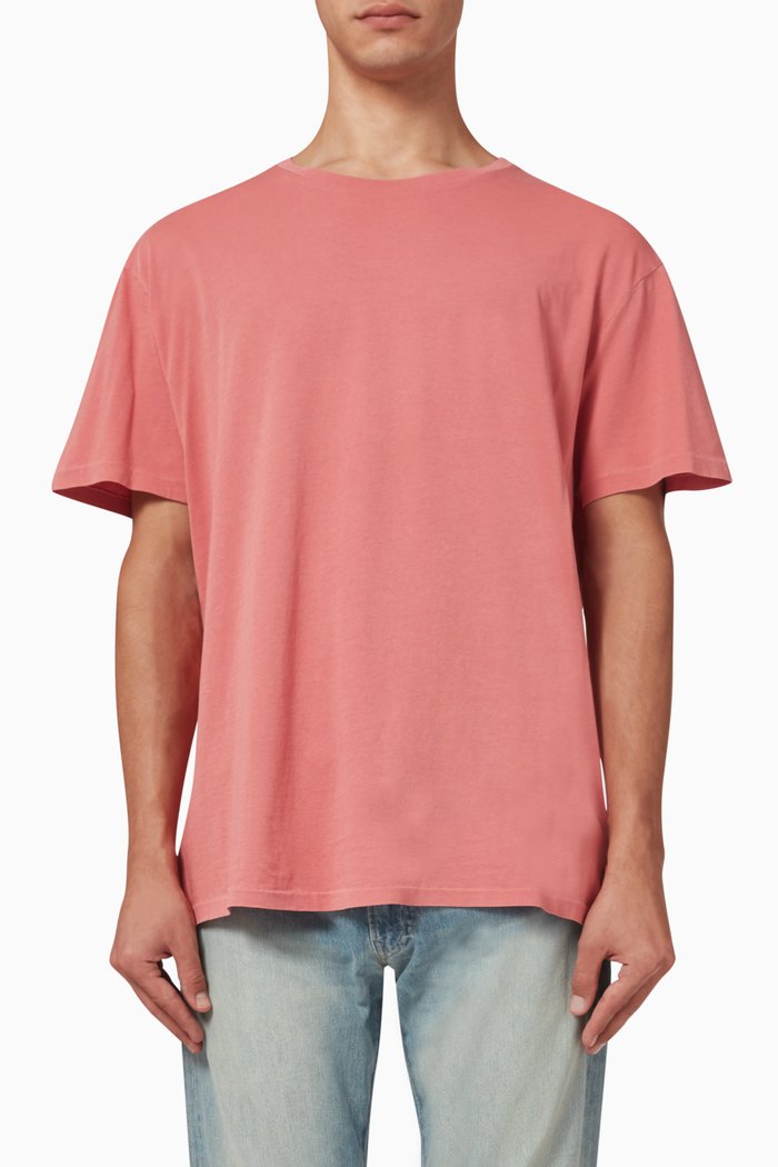 

Crewneck T-shirt in Organic Cotton, Pink