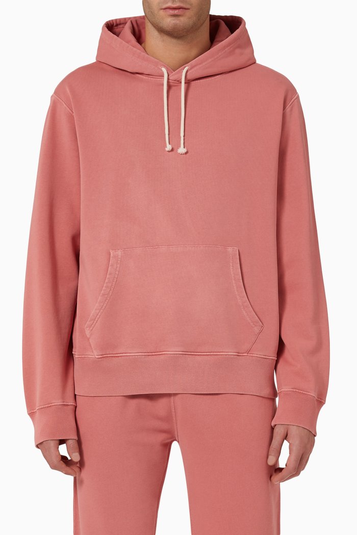 

Hoodie in Organic Veg-dye Fleece, Pink
