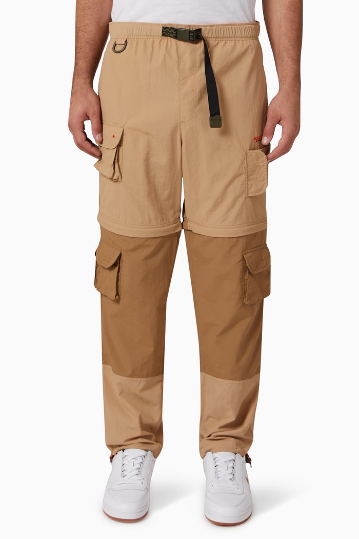 

Convertible Cargo Pants in Nylon, Neutral
