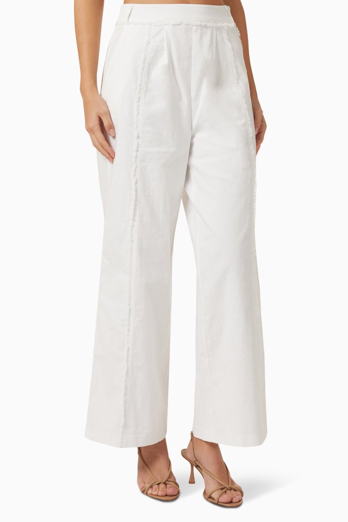 

Golden Hour Pants in Stretch-cotton, White