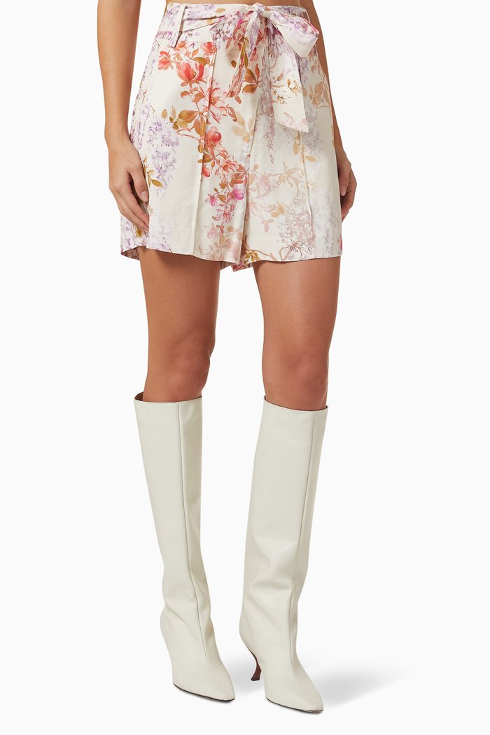

Joyful Blooms Shorts in Viscose, Multicolour