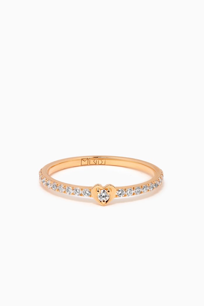 

Little Heart Diamond Ring in 18kt Gold, Yellow