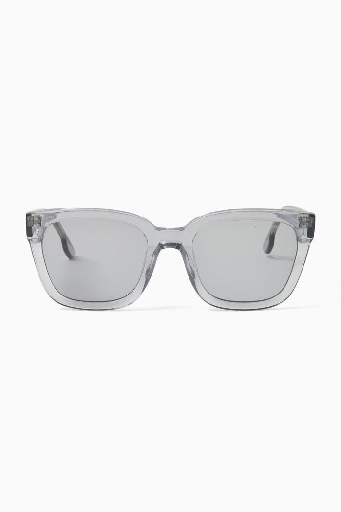 Turner Square Sunglasses in Eco Acetate, Grey