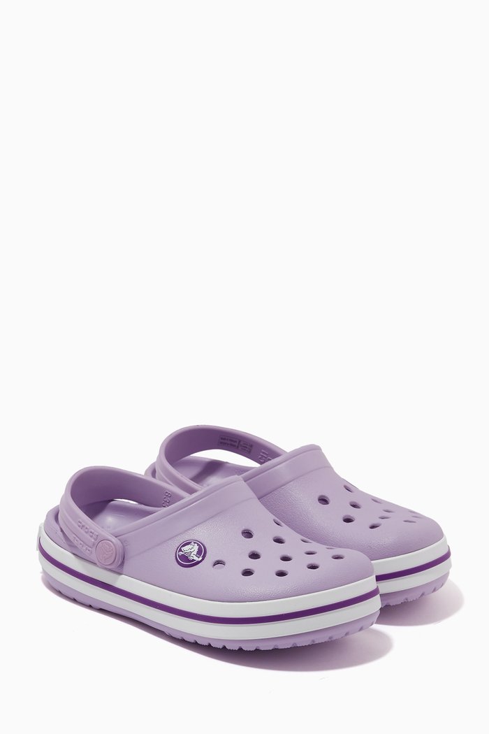 

Crocband™ Stripe Clogs, Purple
