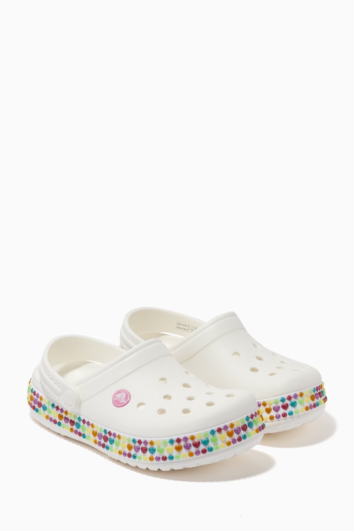 

Crocband™ Gem Band Clogs, White