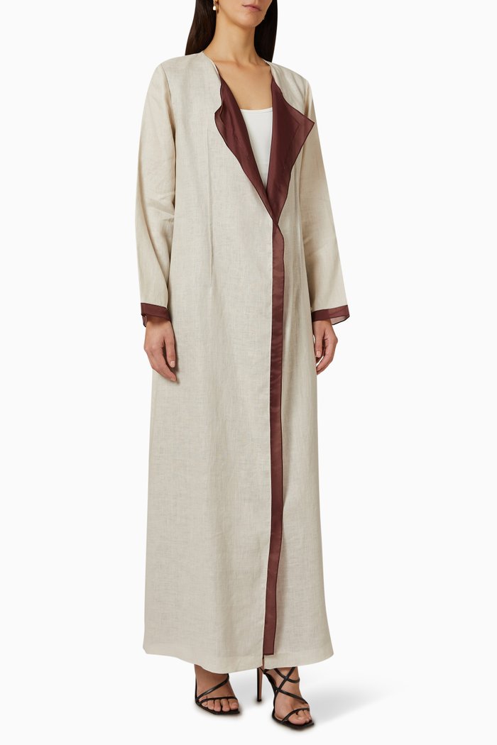 

Abaya in Linen, Neutral