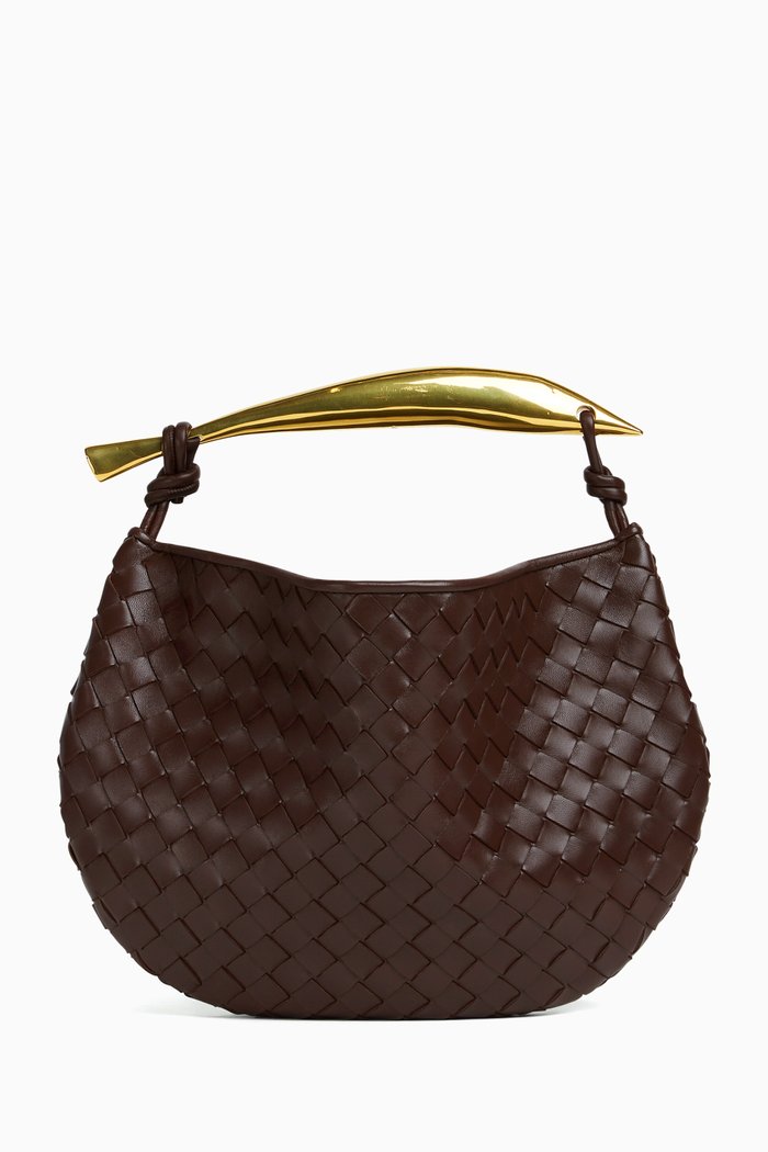 

Sardine Top-handle Bag in Intrecciato Nappa, Brown