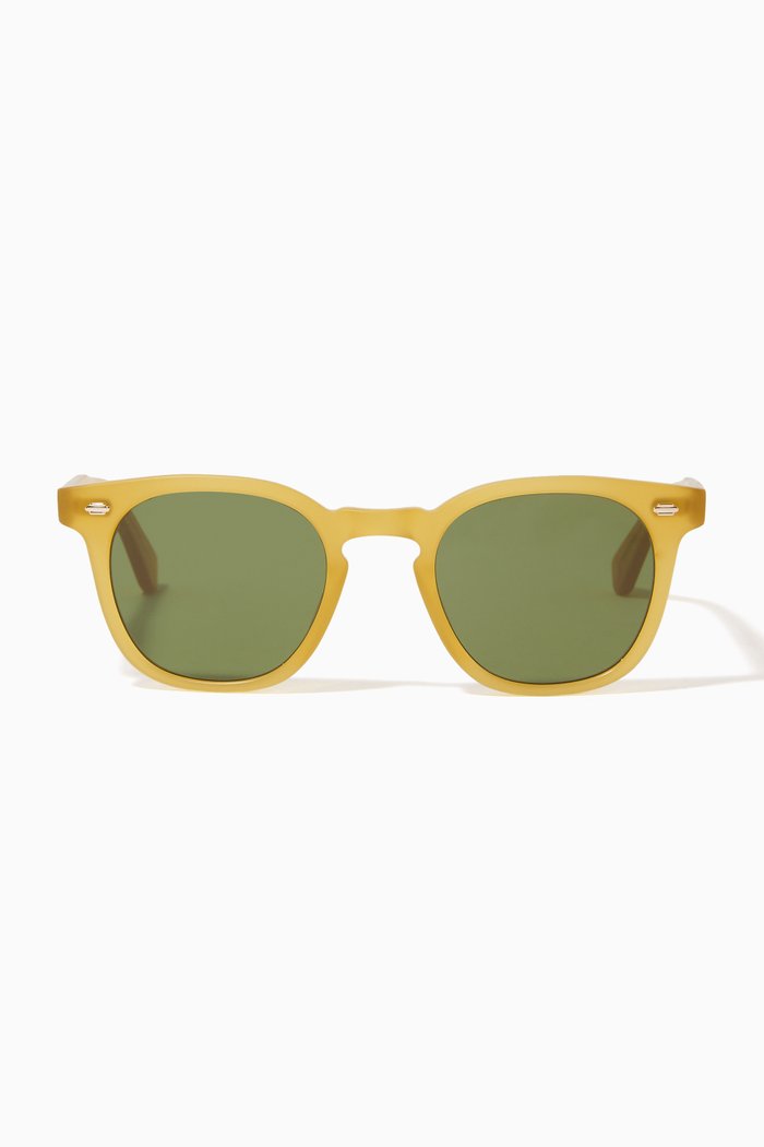 

Byrne Sunglasses in Acetate, Yellow
