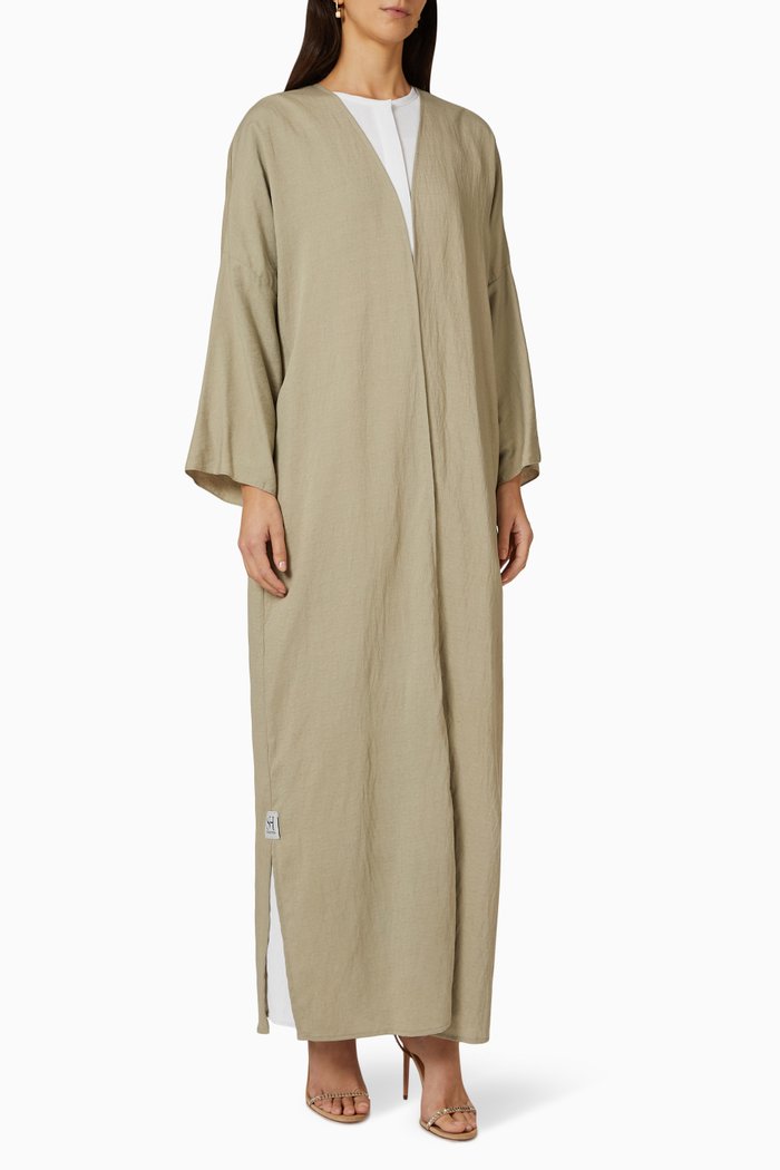 

Abaya Top & Pants Set, Green