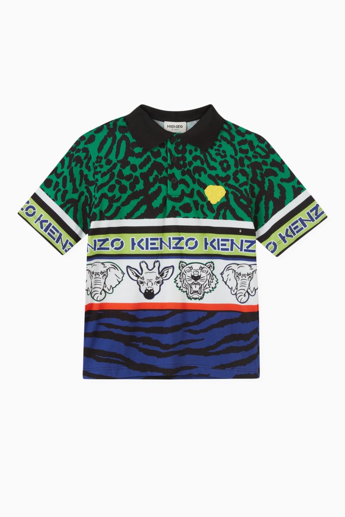 

Animal Logo Polo Shirt in Cotton, Multicolour