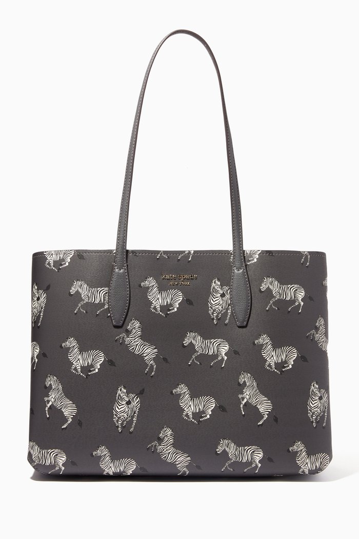 

Large All Day Tote Bag in Leather, Multicolour