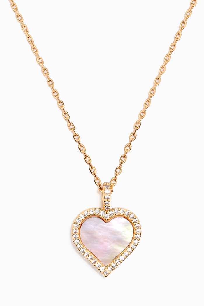 

Take Heart Pendant Necklace in Gold-plated Metal