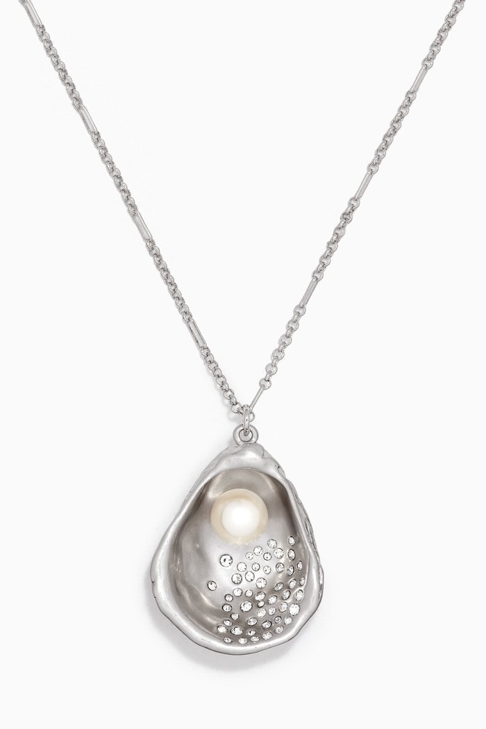

Fruits De Mer Oyster Necklace, Silver