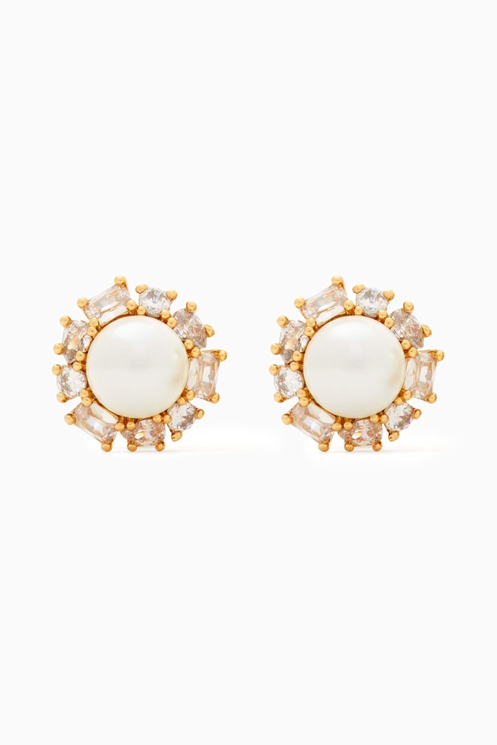 

Candy Shop Pearl Halo Stud Earrings, Gold