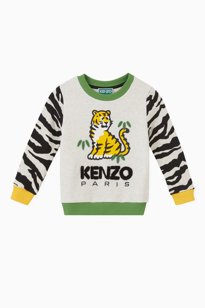 

Animal Logo Sweatshirt in Cotton, Grey