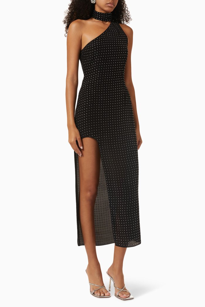 

Graceland Midi Dress in Viscose, Black