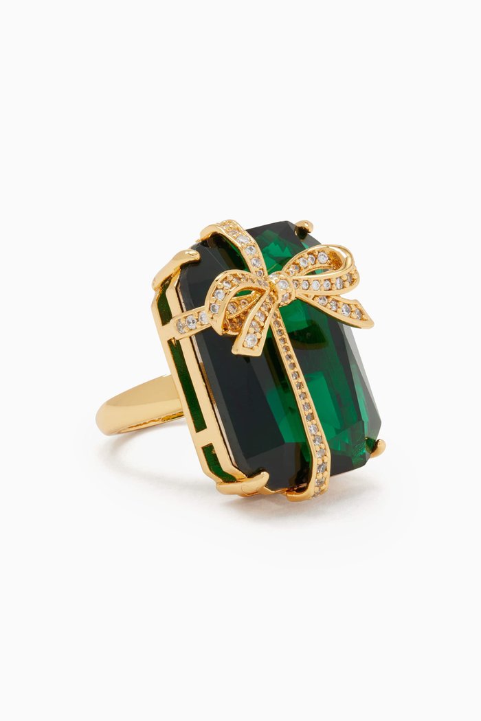 

Present Cocktail Ring, Green