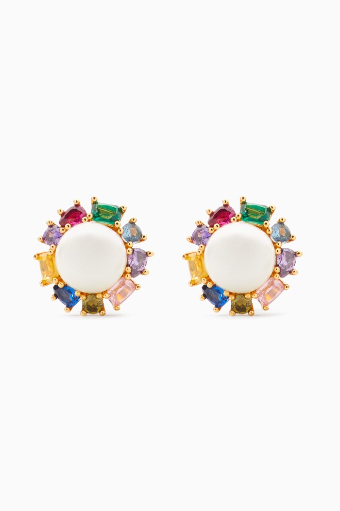 

Candy Shop Pearl Halo Stud Earrings, Multicolour