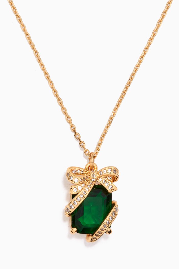 

Pavé Present Necklace, Green