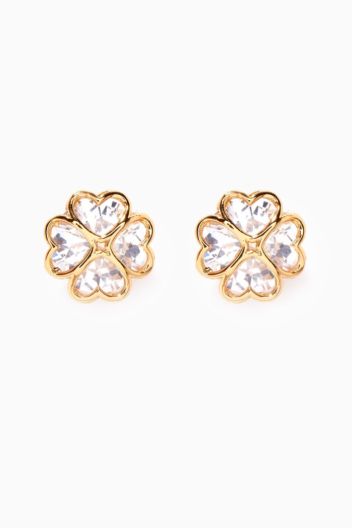 

Something Sparkly Spade Stud Earrings, Gold