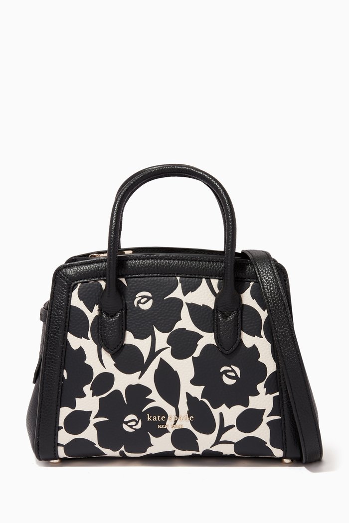 

Mini Knott Top-handle Bag in Leather, Black